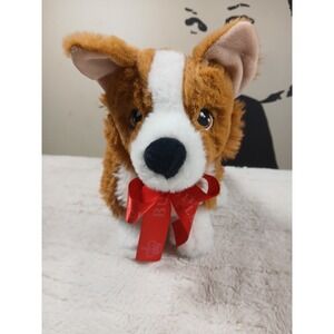 Royal Collection Trust Buckingham Palace Corgi Plush Dog from England Red Bow